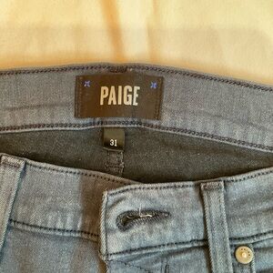 PAIGE Men's Slim Jeans in Light Gray